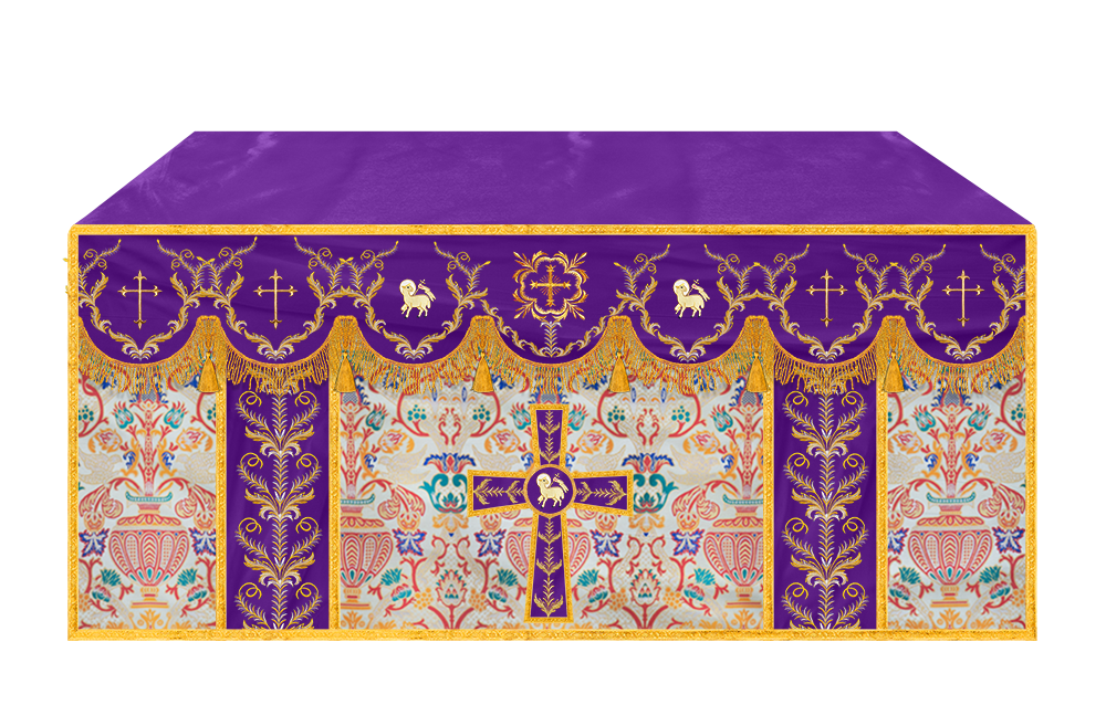 Tapestry Altar Cloth with Liturgical Motif