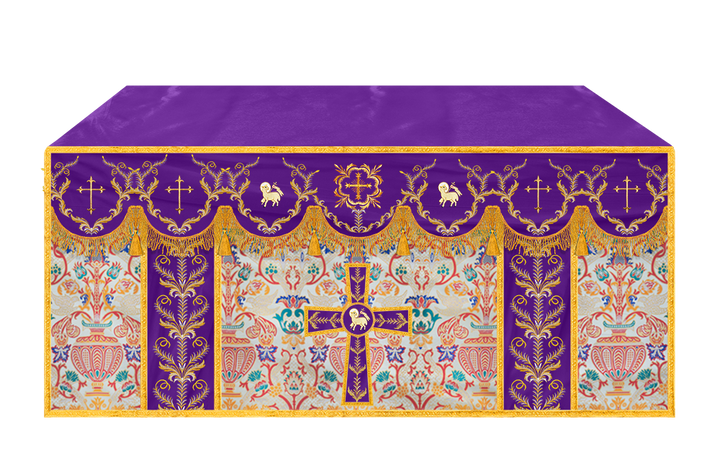 Tapestry Altar Cloth with Liturgical Motif
