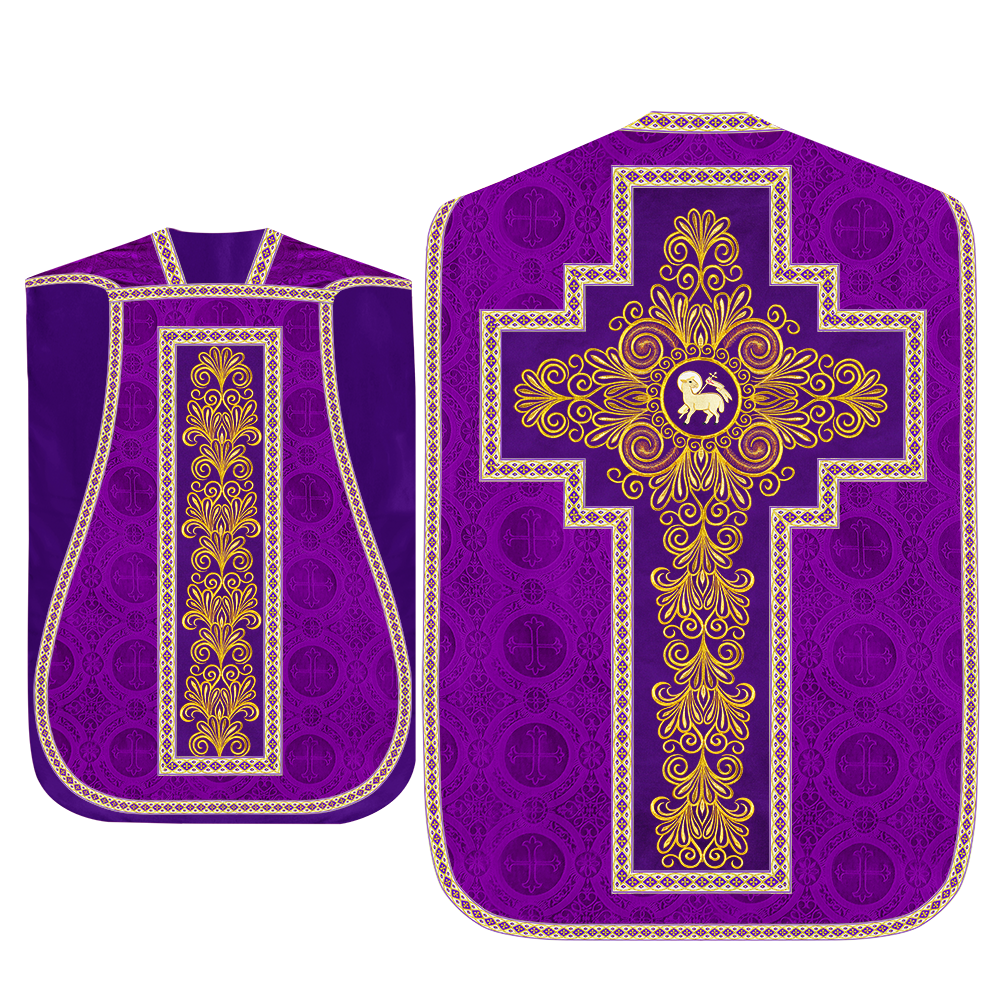 Set of Four Roman Chasuble Vestments