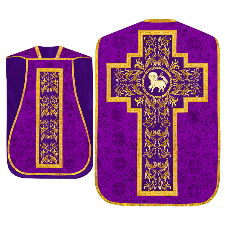 Set of Four Liturgical Roman Chasuble Vestment