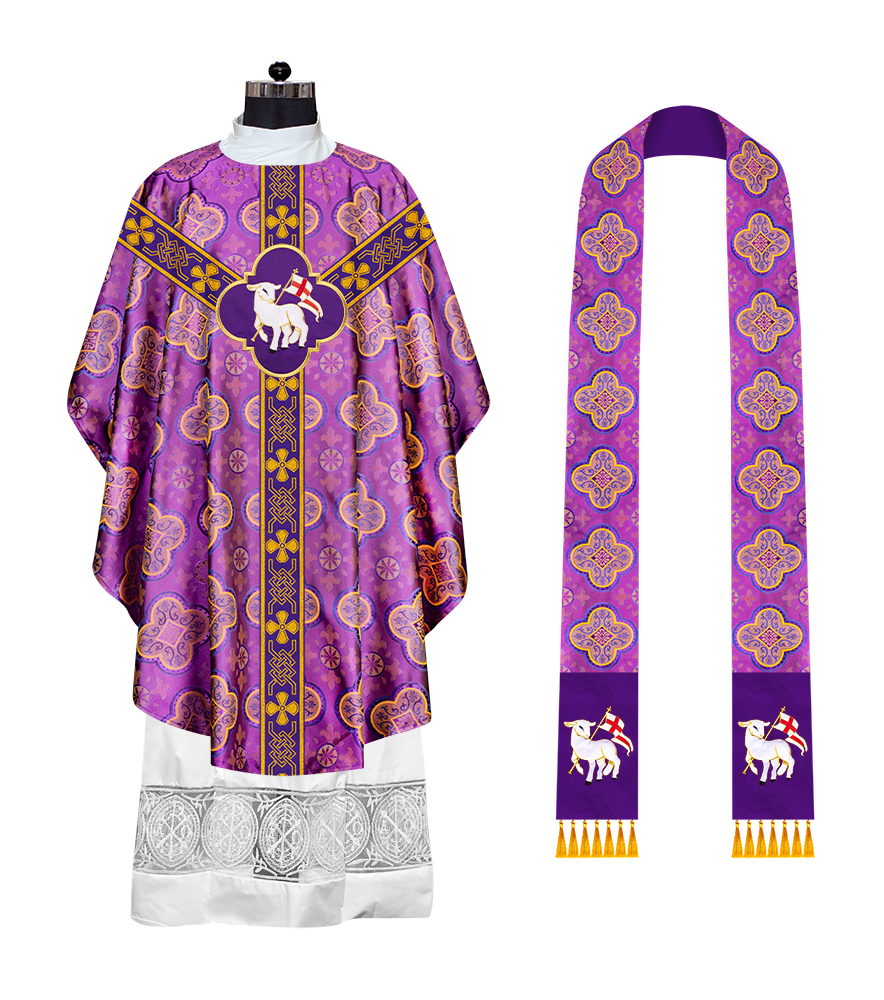 Gothic Chasuble with Motif and Trims