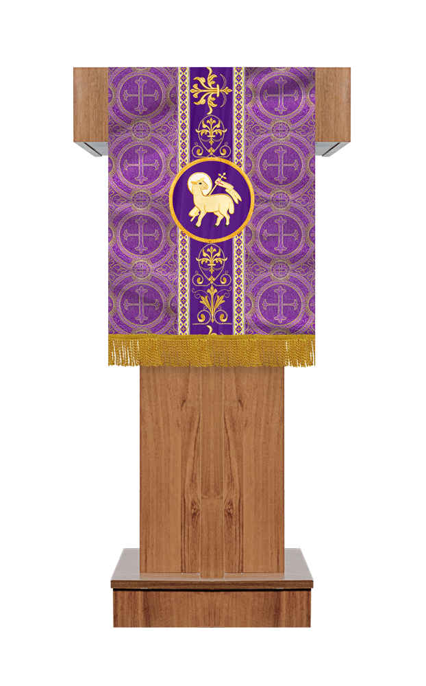 Altar Cloth with Spiritual Motif and Trims