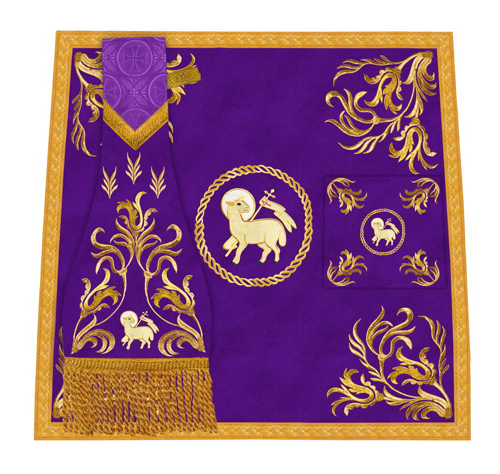 Liturgical Mass Set with Embroidered Details