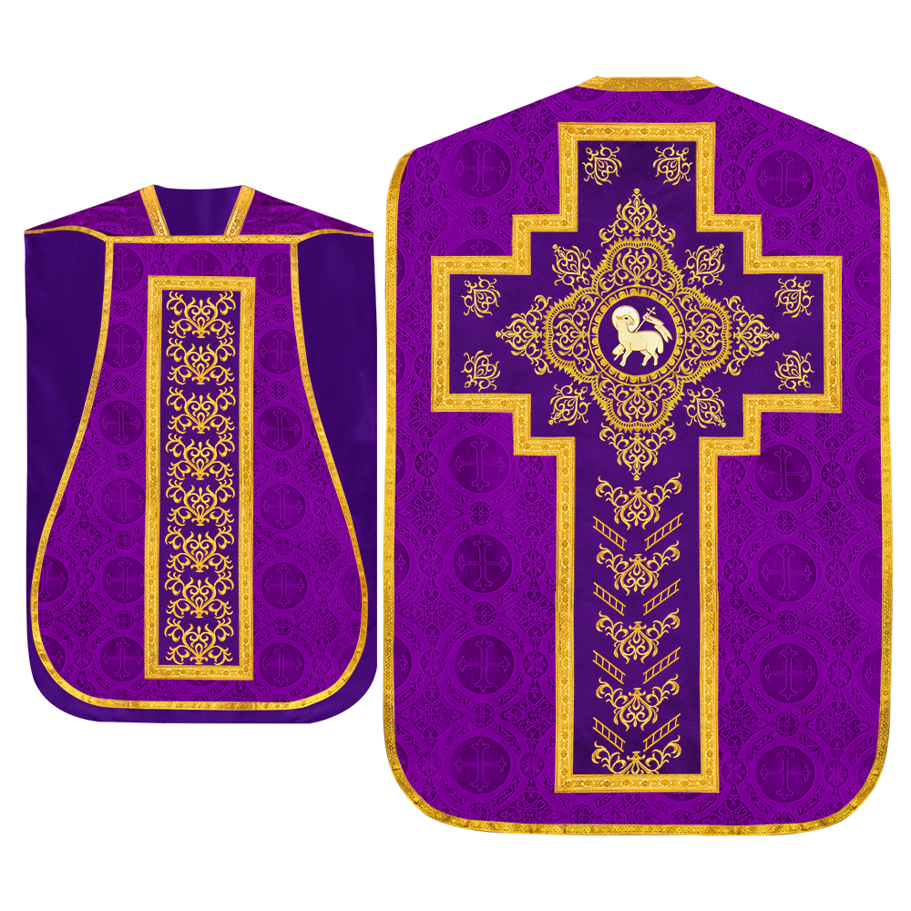 Set of four Roman Chasuble with stole