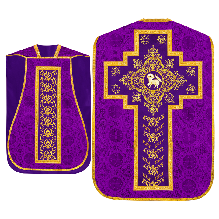 Set of four Roman Chasuble with stole