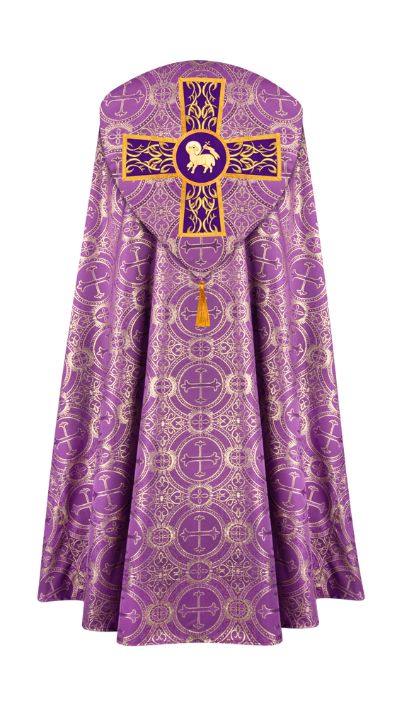 Gothic Cope Vestments With Liturgical Embroidery and Trims