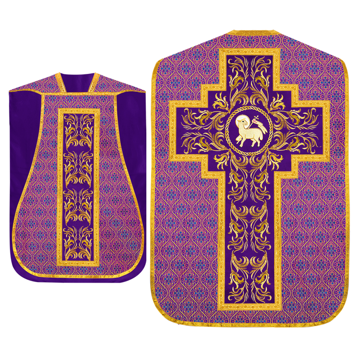 Set of Four Liturgical Roman Chasuble Vestment