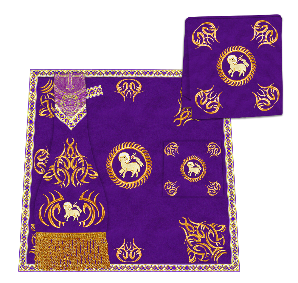 Gothic Cope Vestments With Liturgical Embroidery and Trims