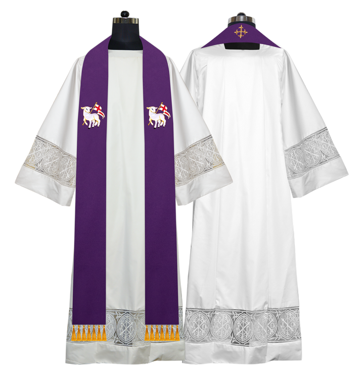 Embroidered Priest Stole with Motif