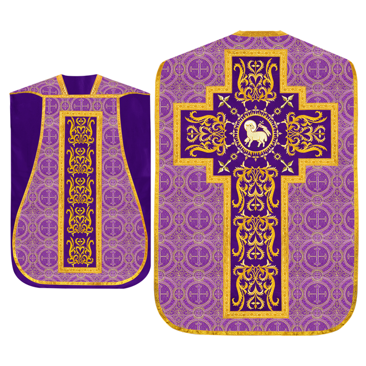 Set of Four Roman Chasuble with matching stole