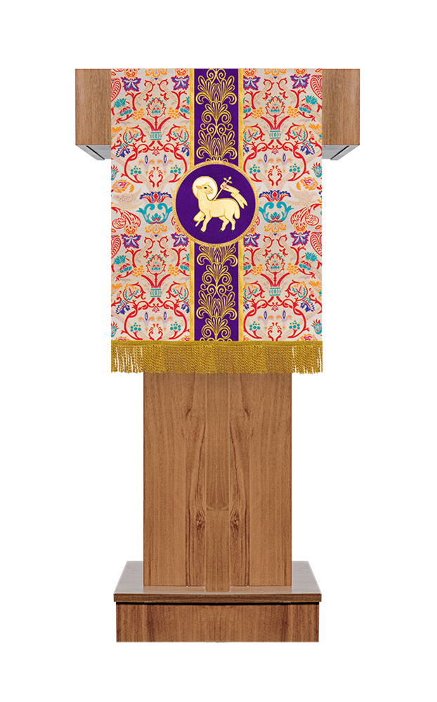 Tapestry Pulpit/Lectern with Spiritual Motif