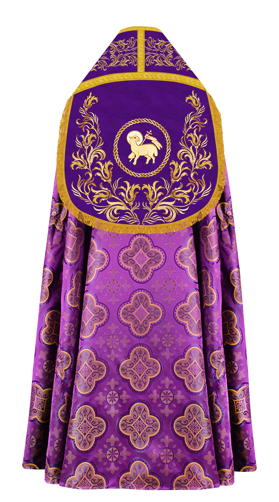 Roman Cope Vestment With Adorned Orphrey