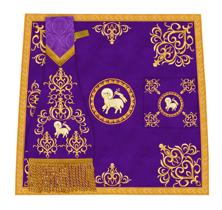 Embroidered Mass Set with Liturgical Motif