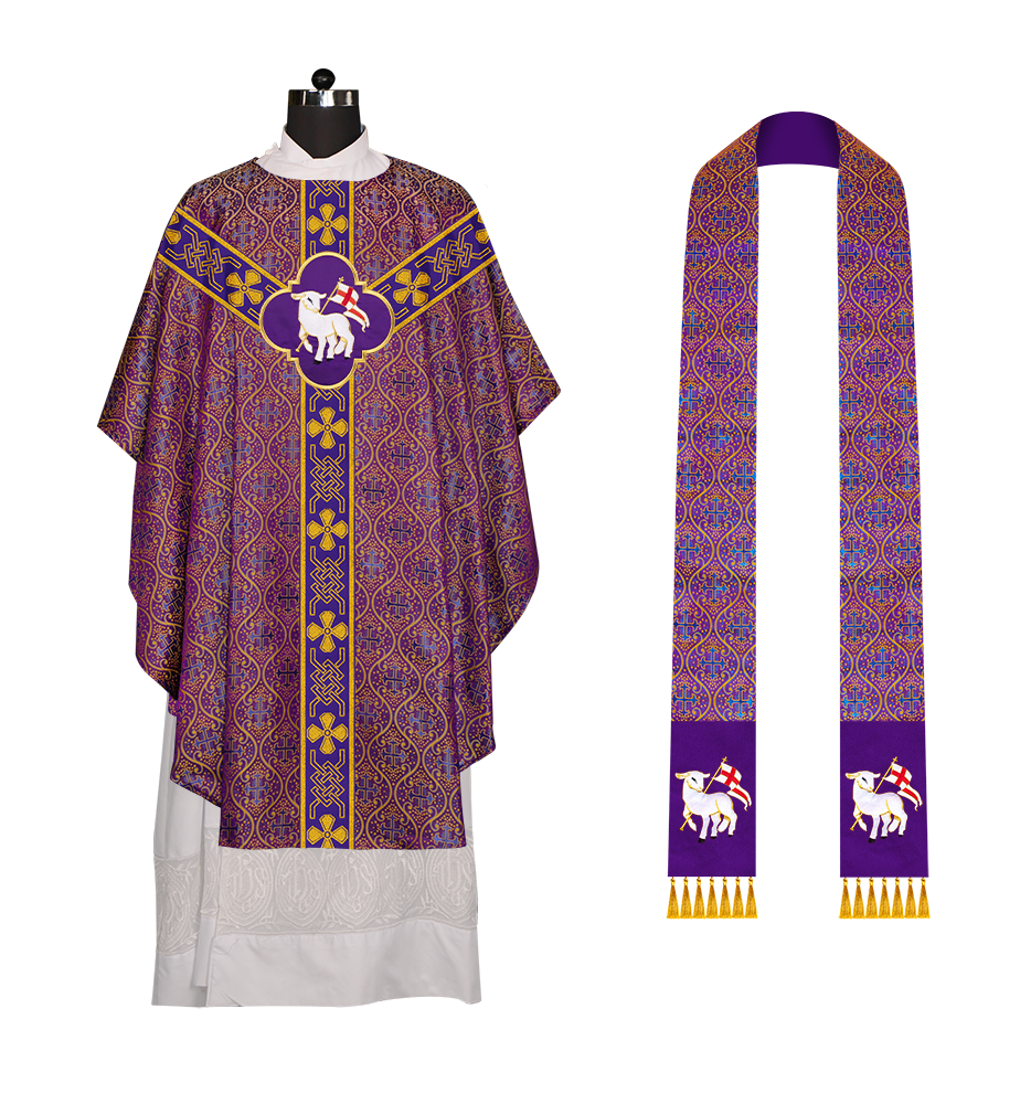 Gothic Chasuble with Motif and Trims