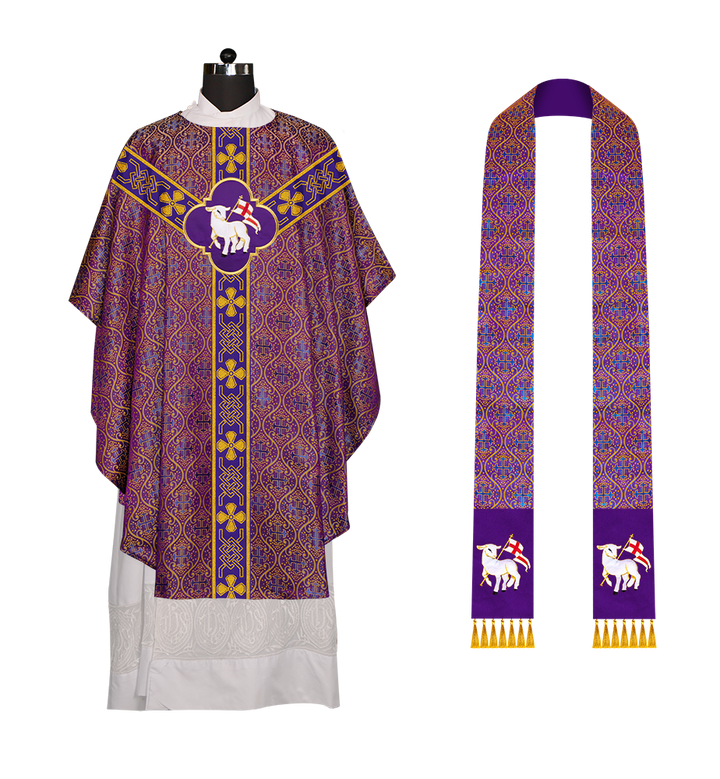 Gothic Chasuble with Motif and Trims