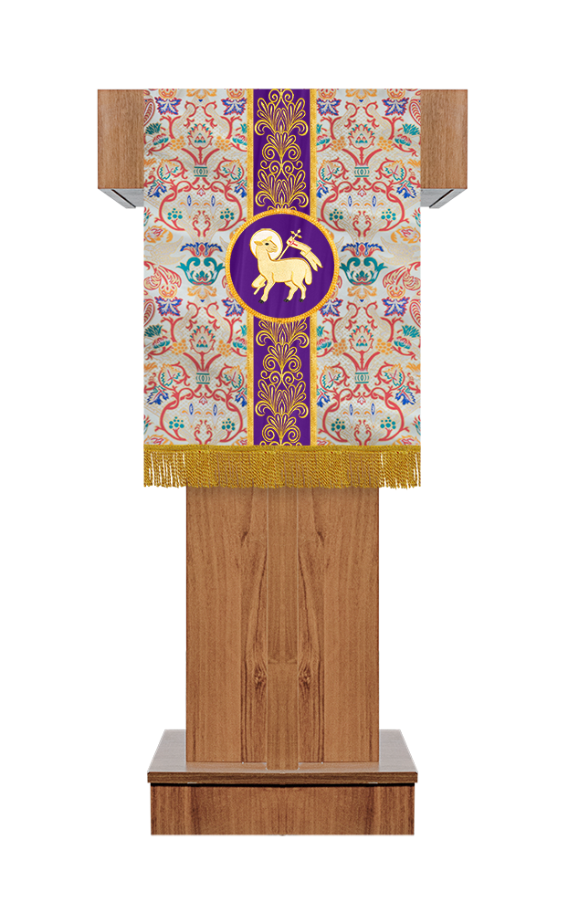 Tapestry Pulpit/Lectern with Spiritual Motif