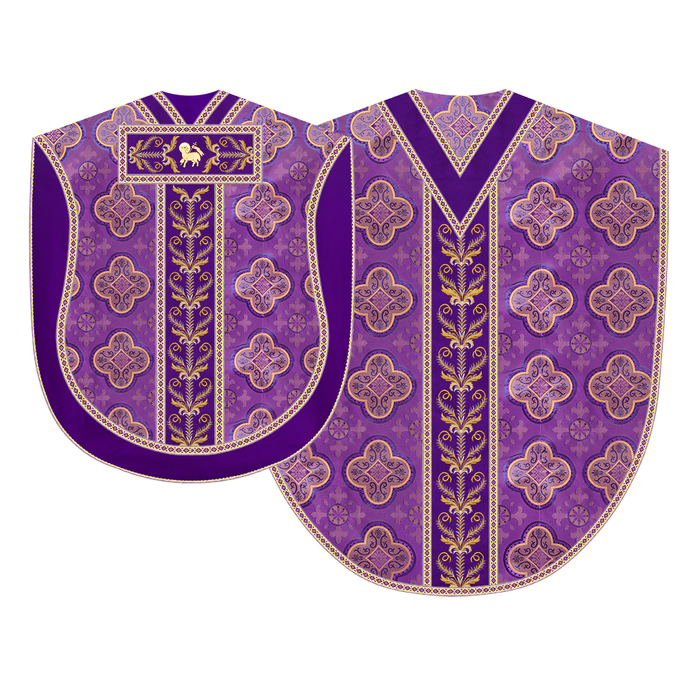 Borromean Chasuble Vestment With Liturgical Trims