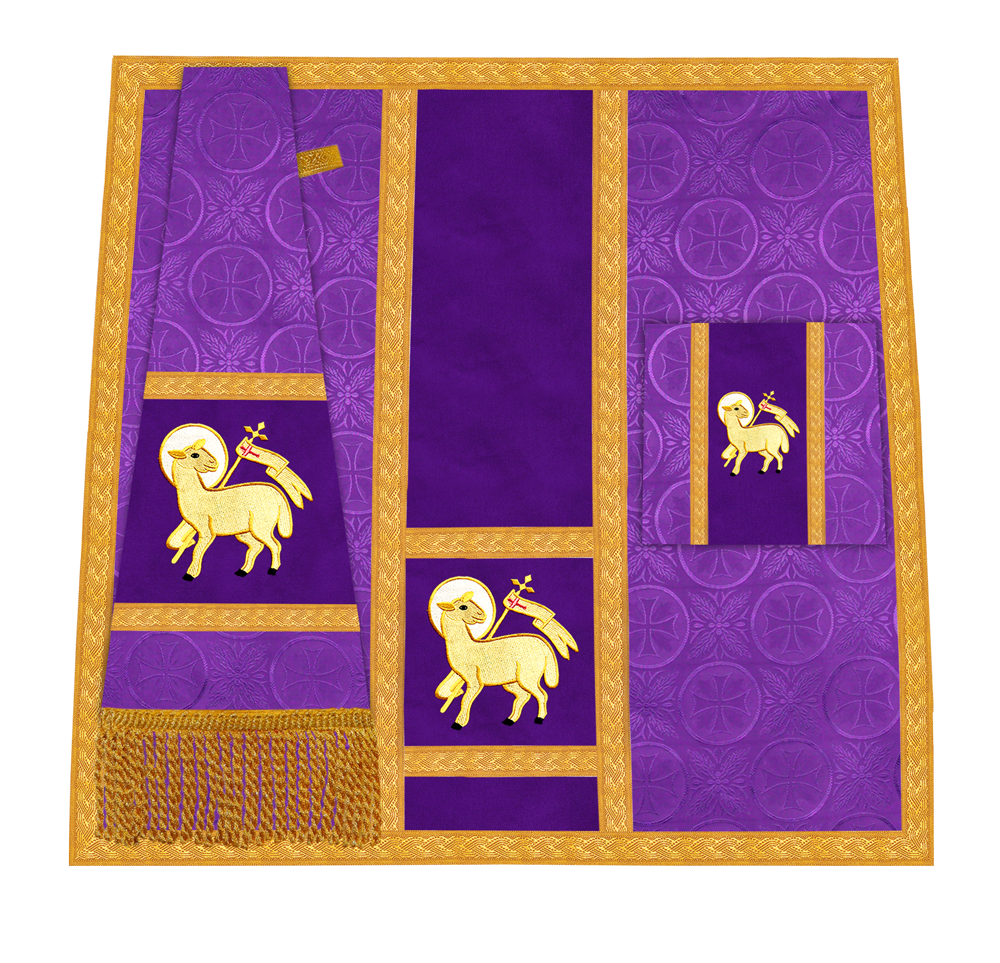 Handcrafted Altar Mass Set with Embroidered Motif