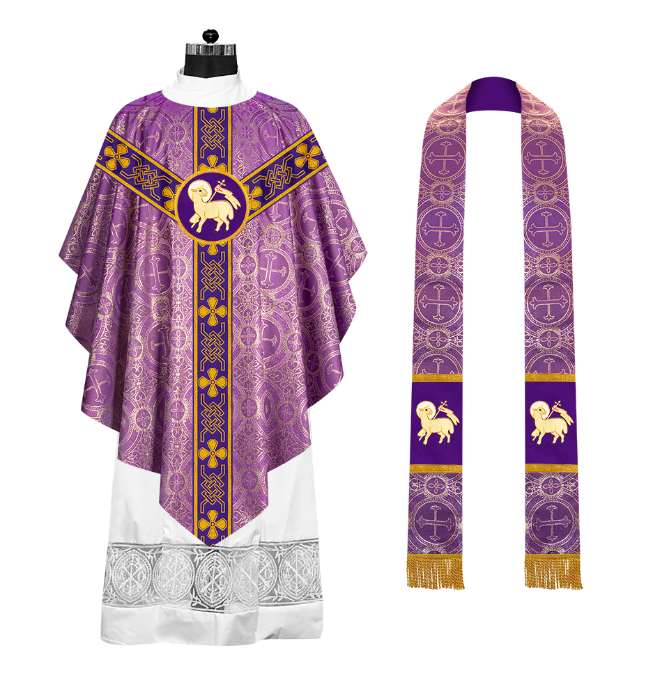 Pugin Chasuble with Designer orphrey