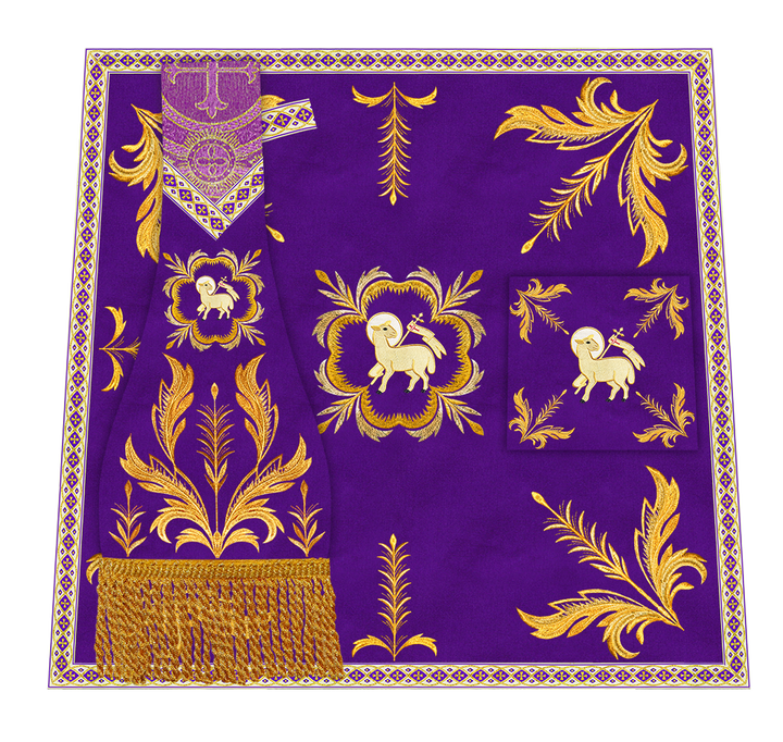 Borromean Chasuble Vestment With Liturgical Trims