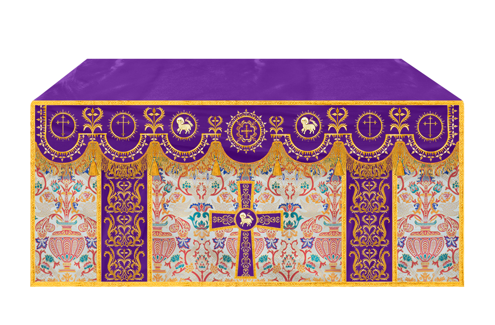 Tapestry Altar Cloth with Woven Braids
