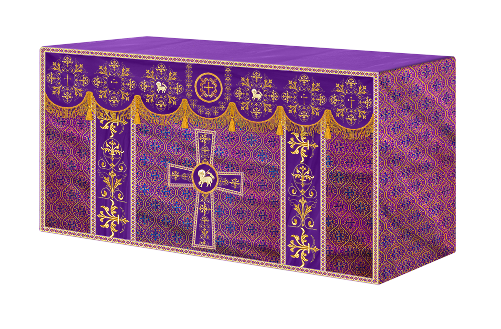 Altar Cloth with Spiritual Motif and Trims