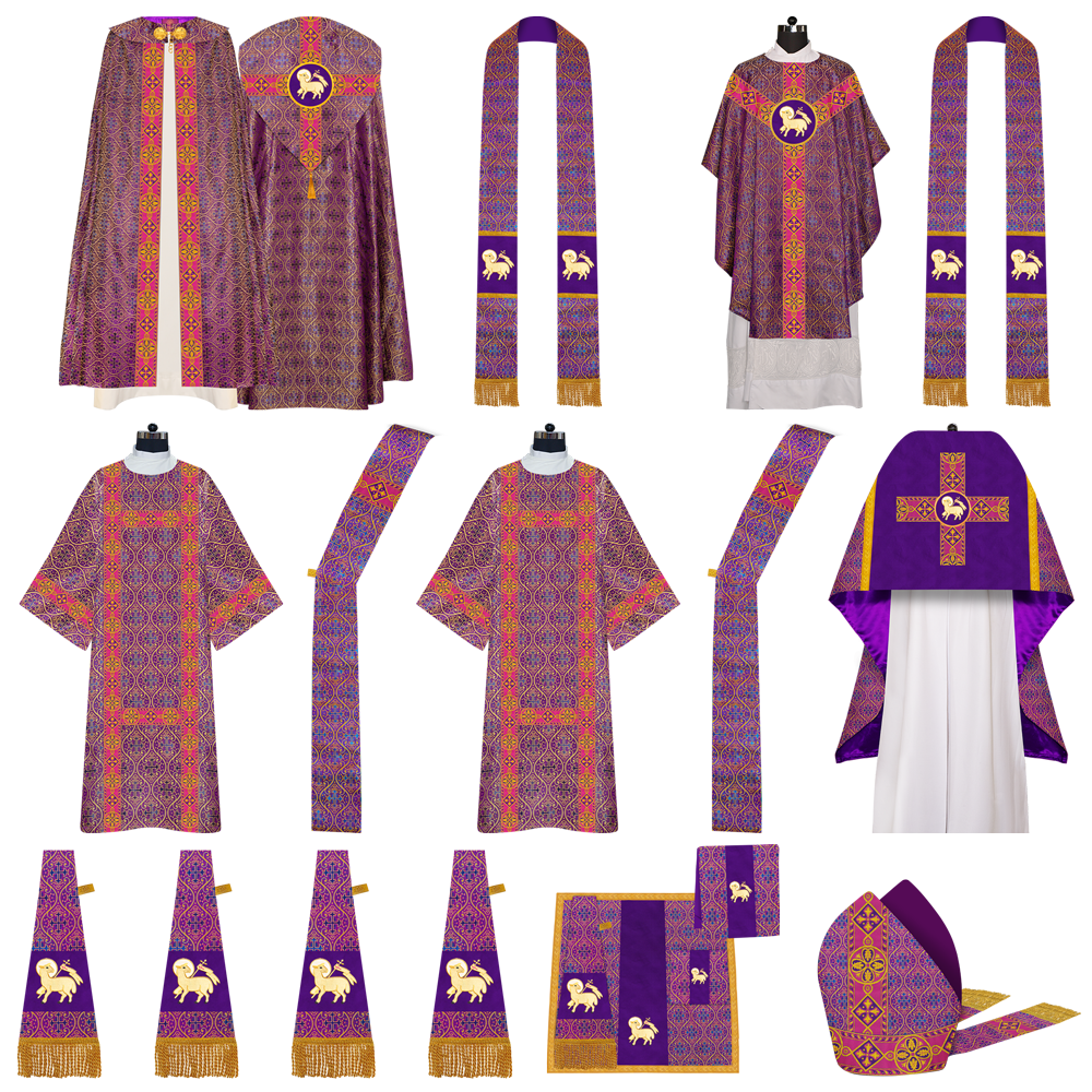 Gothic Highline Mass Set with Embroidered Motif and Orphrey