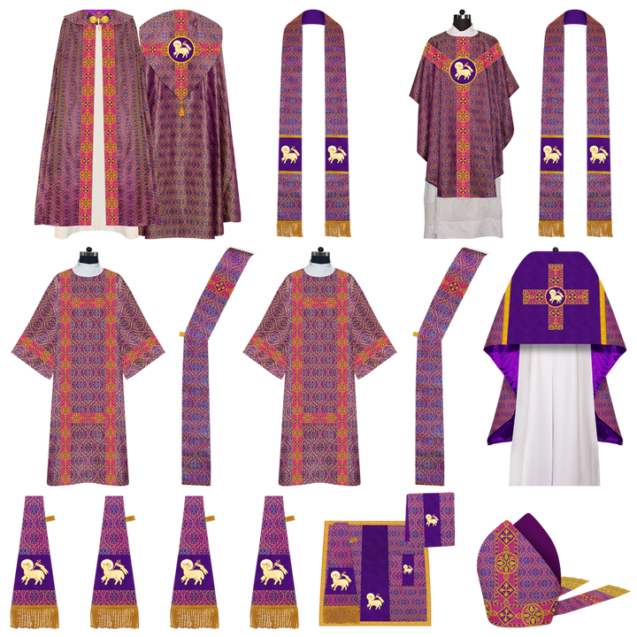 Gothic Highline Mass Set with Embroidered Motif and Orphrey