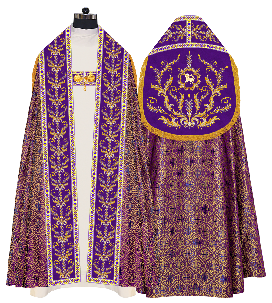 Traditional Embroidered Roman Cope Vestment