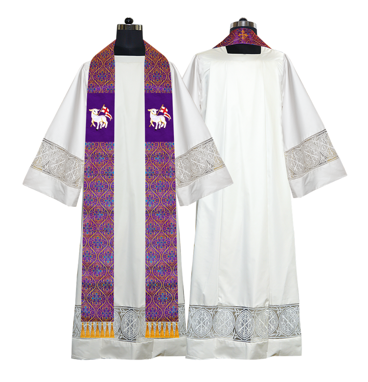 Embroidered Priest Stole with Motif