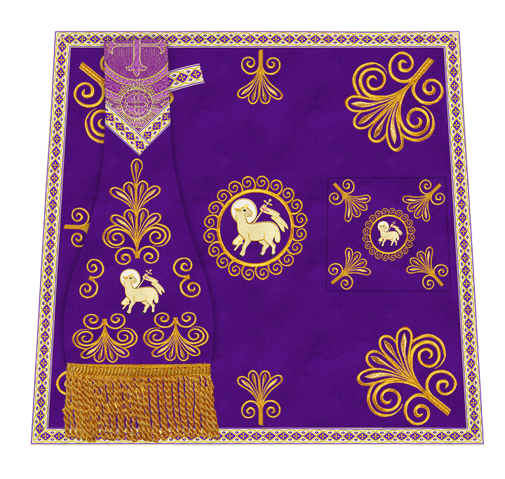 Ornate Embroidery Mass set with Motif