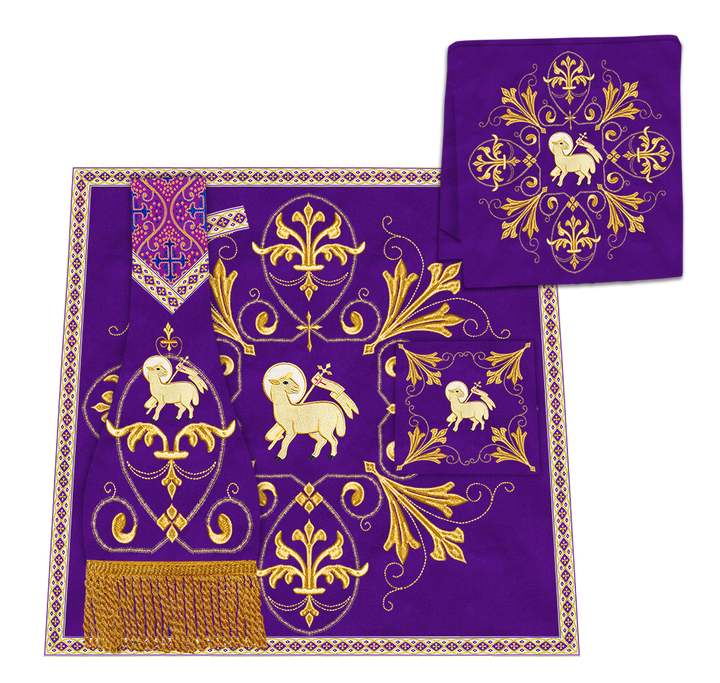 Altar Cloth with Spiritual Motif and Trims