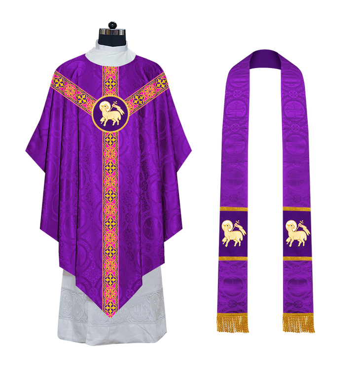 Pugin Style Chasuble Designed with Different Orphrey