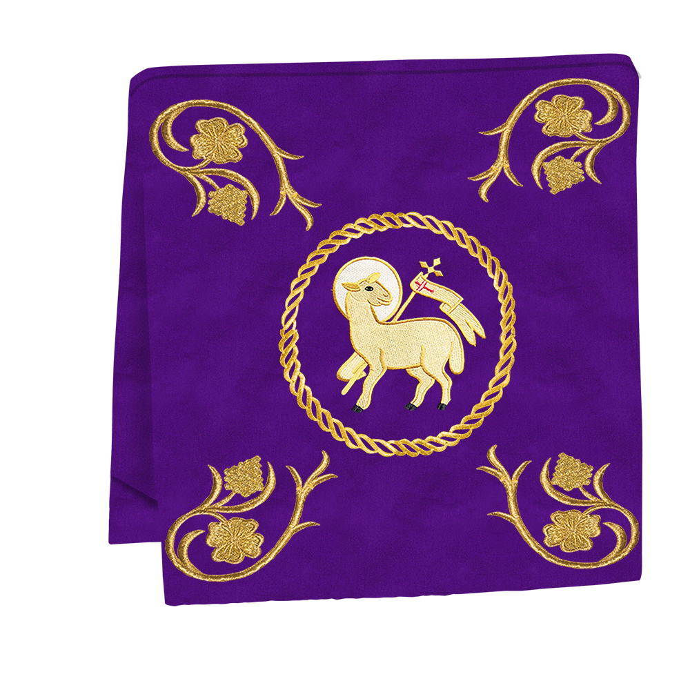 Elegant Embroidered Mass Set with Grapes Design