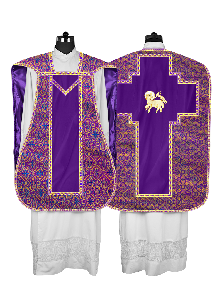 Roman chasuble with Motif and Trims