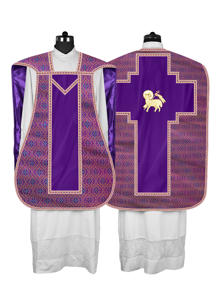 Roman chasuble with Motif and Trims