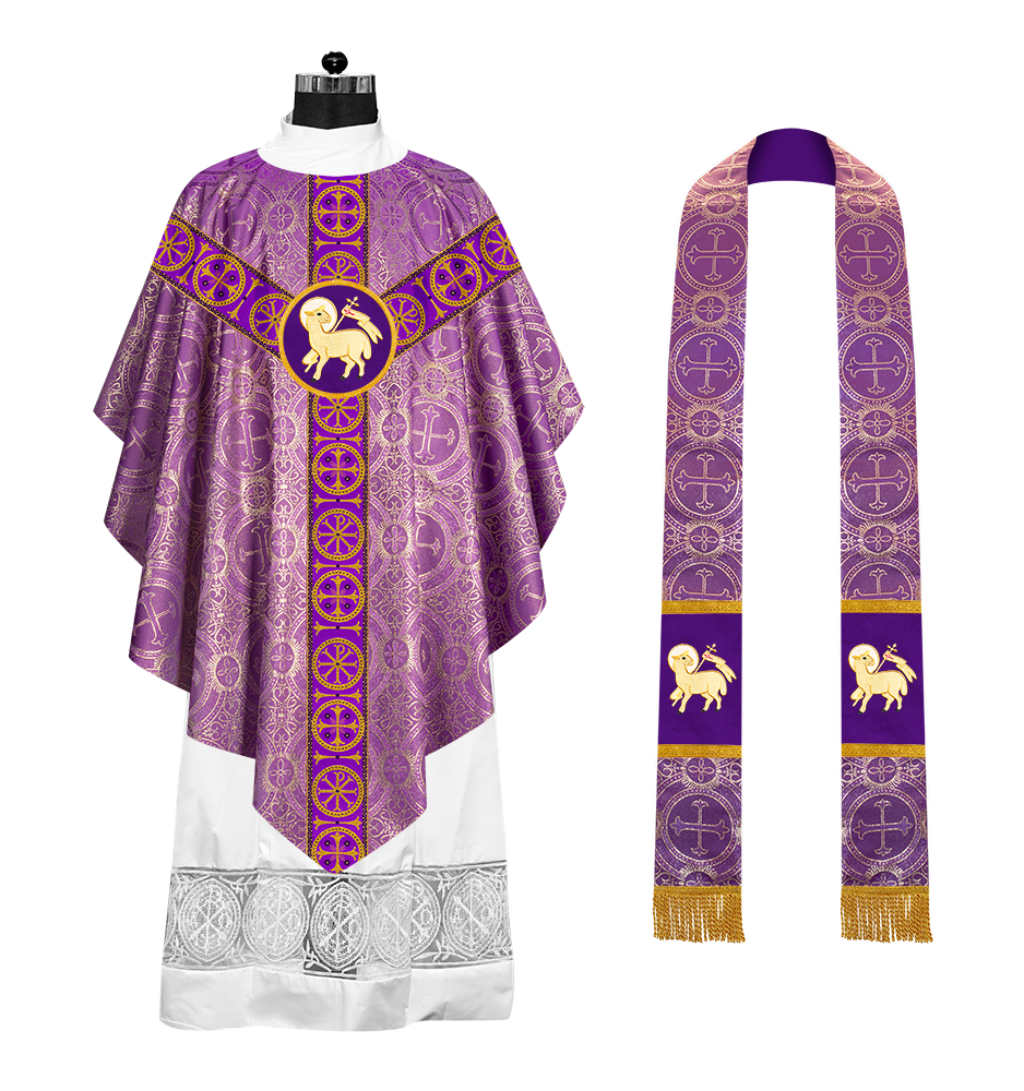 Pugin Chasuble with Designer orphrey