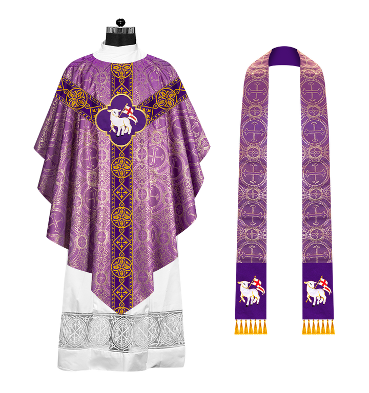 Ornate Liturgical Pugin Chasuble Vestment