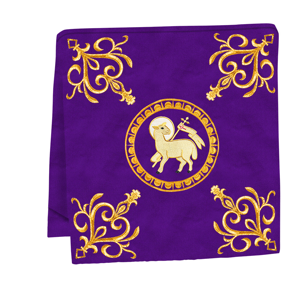 Elegant Altar Cloth with Intricate Orphrey Embroidery & Motif