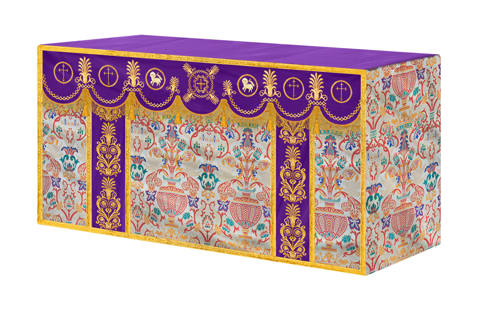 Embroidered Coronation Tapestry Church Altar Cloth