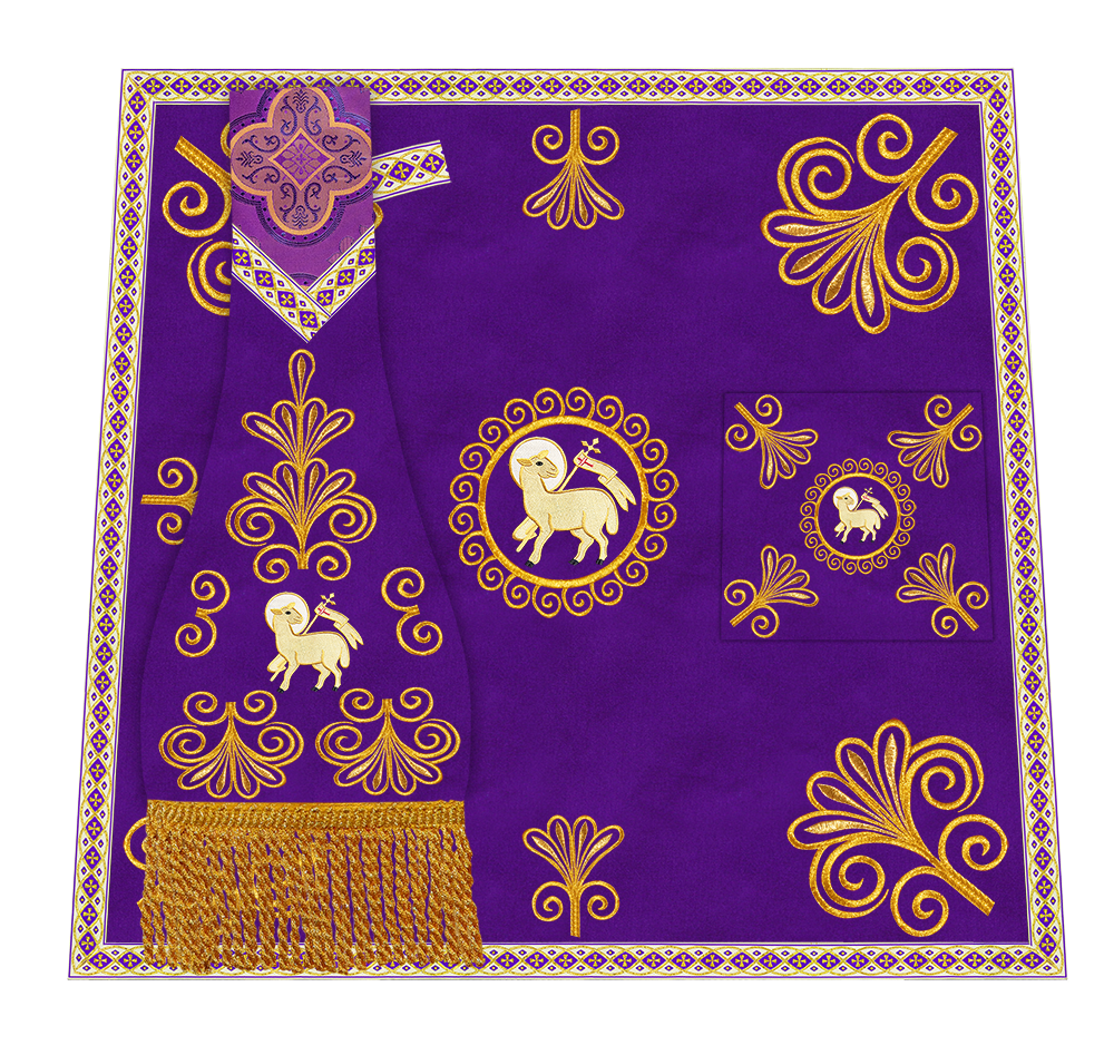 Ornate Embroidery Mass set with Motif