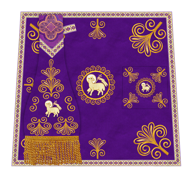 Ornate Embroidery Mass set with Motif