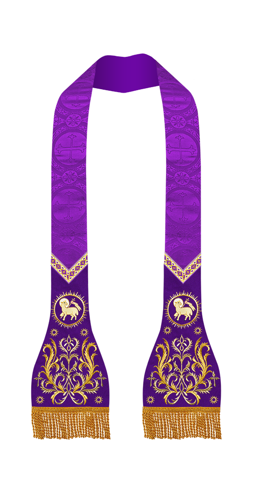 Roman Stole with Braided Embroidery