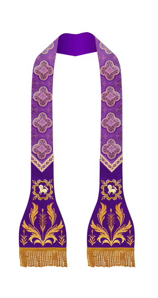 Spiritual Catholic Stole with Embroidery