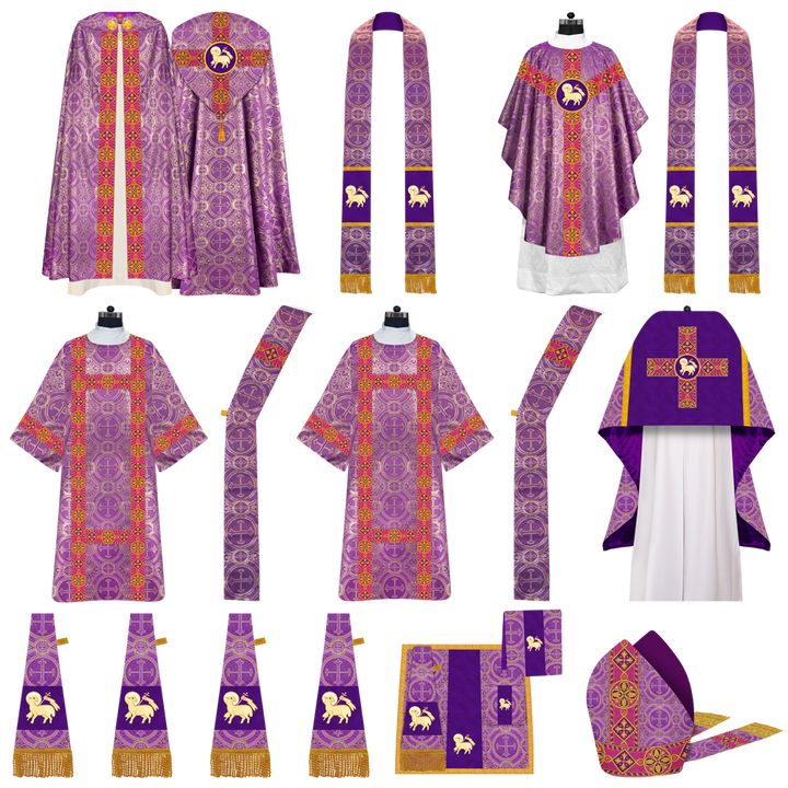 Gothic Highline Mass Set with Embroidered Motif and Orphrey