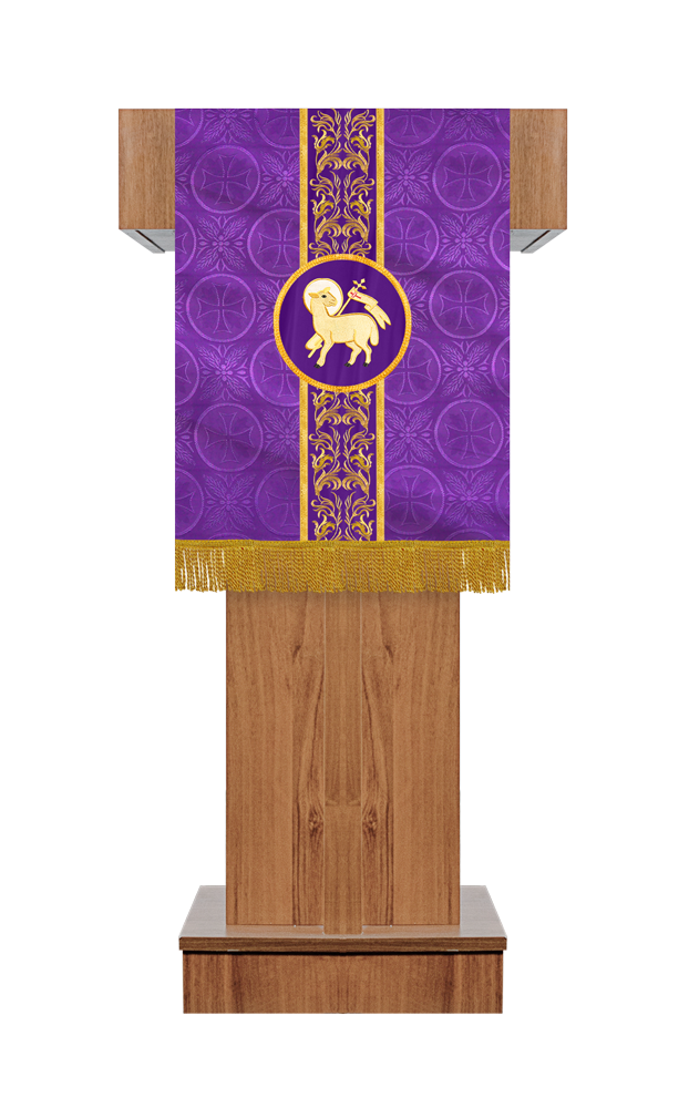 Traditional Embroidered Pulpit with Motif and Braids