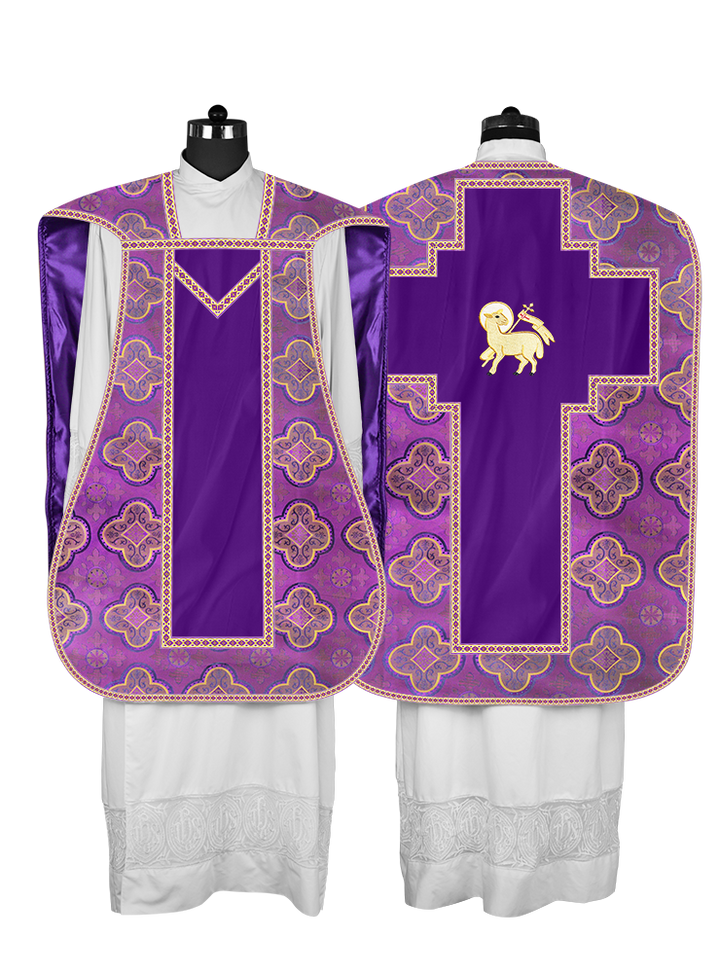 Roman chasuble with Motif and Trims