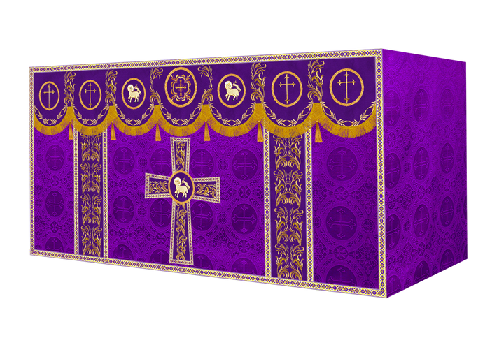 Altar Cloth with Liturgical Motif and Trims