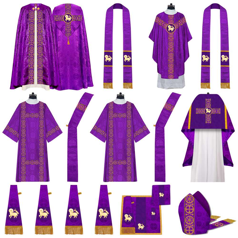 Gothic Highline Mass Set with Embroidered Motif and Trims