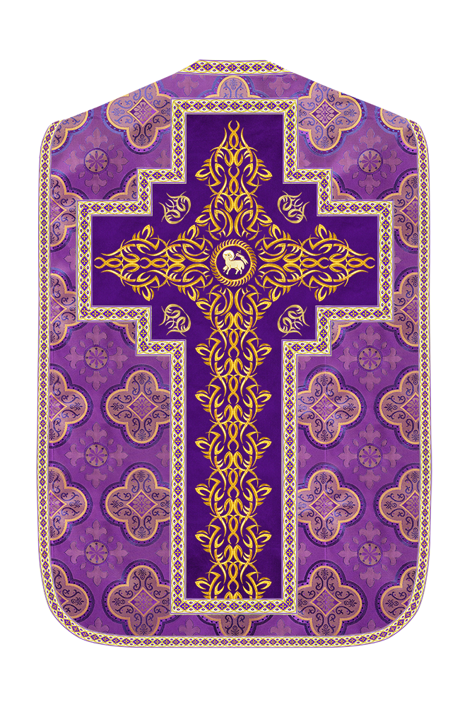 Roman Fiddleback Chasuble With Enhanced Embroidery  & trims